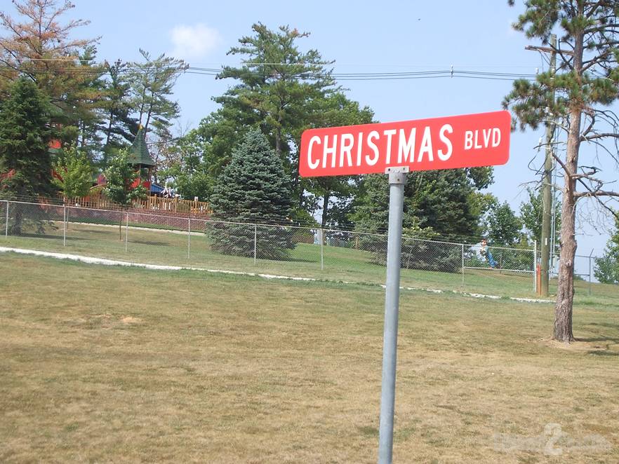 Christmas Blvd Sign