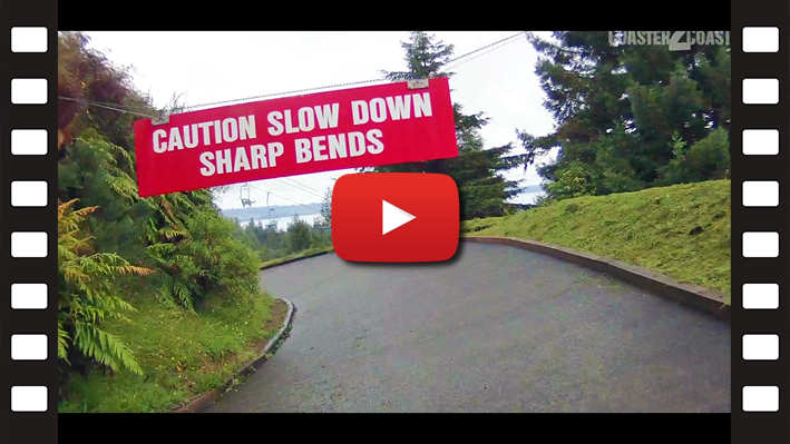 Skyline Rotorua Intermediate Luge Track On Ride POV Video